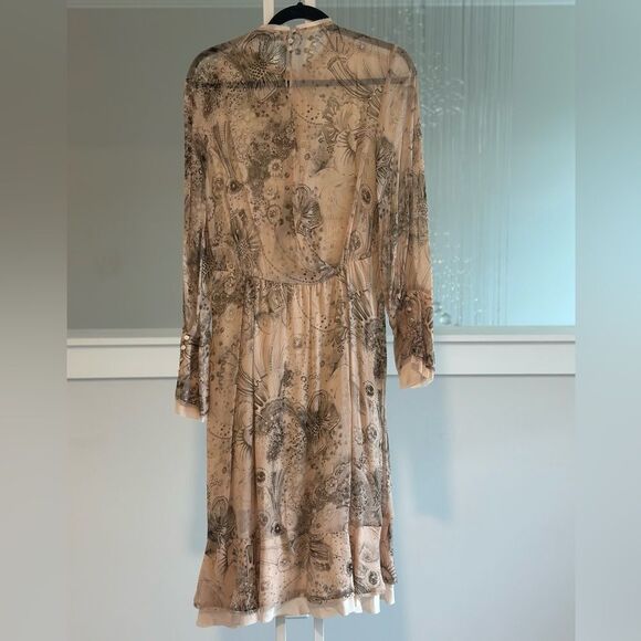 Zara full sleeves printed midi dress Limited edition - Picture 5 of 9